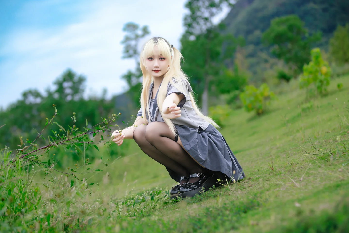 阿雪雪 - No.024 湿地JK [78P-1.77GB] tg@simisebaisi 【丝足阁】009.webp